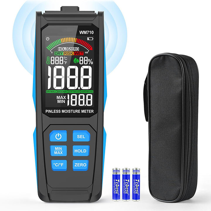 Tilswall Pinless Moisture Meter,Wood Moisture Meters for Walls