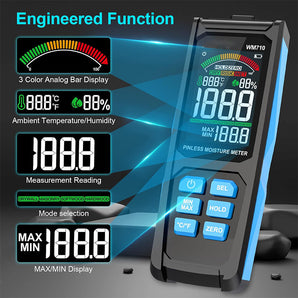 Tilswall Pinless Moisture Meter,Wood Moisture Meters for Walls