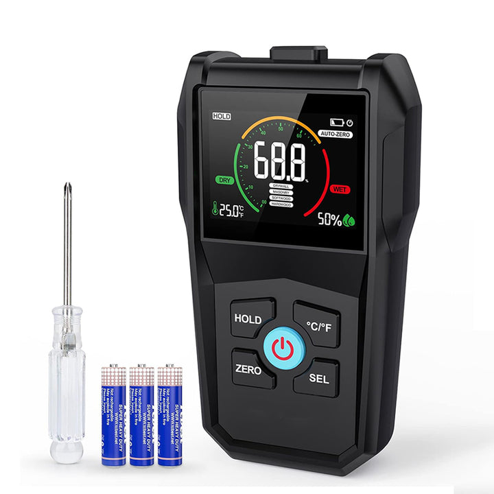 Tilswall Pinless Moisture Meter, Wood Moisturer Meter for Non-Destructive