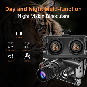 4K Head Mounted Thermal Night Vision Goggles , Digital Infrared Night Vision Binoculars with Helmet Bracket