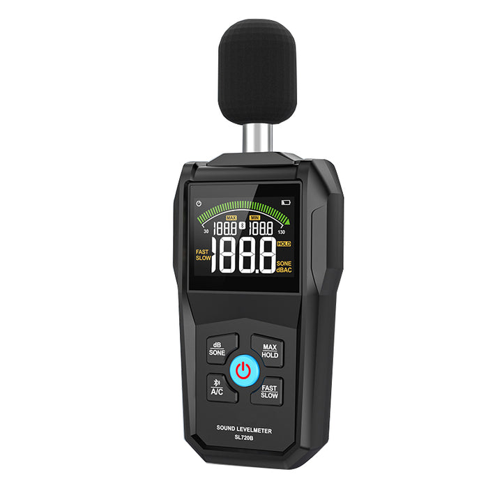 30-130dB Noise Meter Display Color Backlit Display