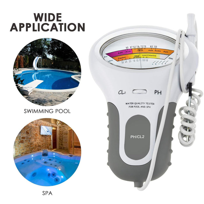 2-in-1 Chlorine & PH Meter Swimming Pool Tester