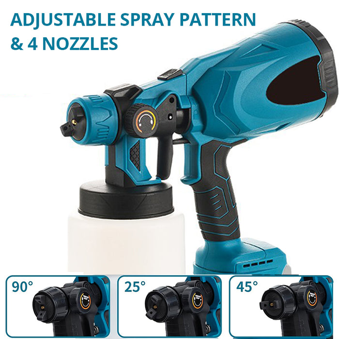 7.5Ah Battery HVLP Cordless Paint Sprayer for Home Interior and Exterior