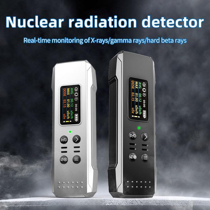 Nuclear Radiation Detector, Professional Dosimeter Digital Radioactive Tester with Sound Light Alarm