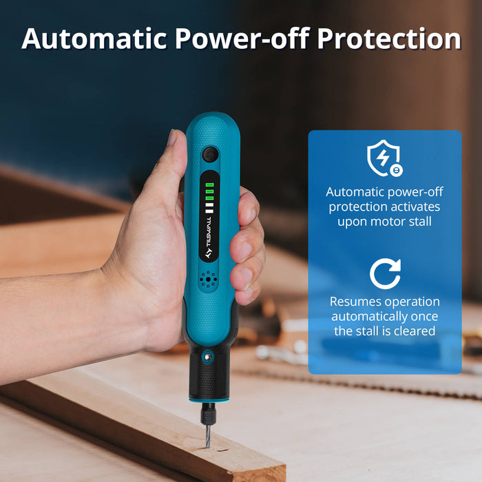 Tilswall 8V Cordless Rotary Tool, 5-Speed Power Rotary Tool