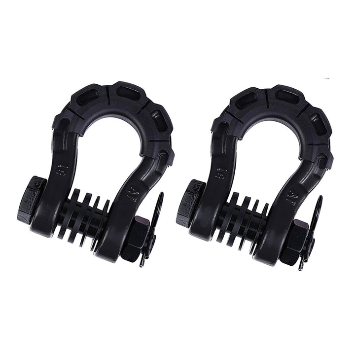 Tilswall 3/4" D Ring Shackles (2 Pack) 70,000 lbs Break Strength