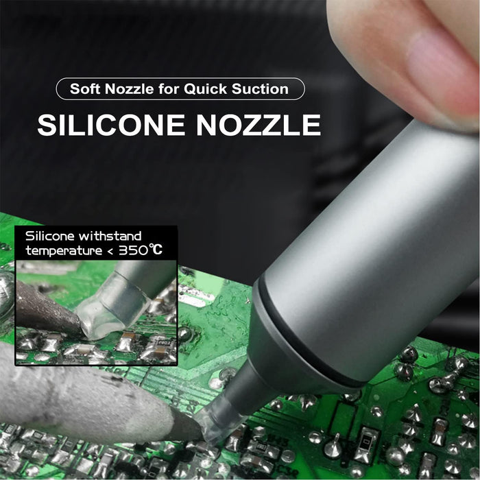 Tilswall Solder Sucker with Strong Suction and Heat-Resistant Pinecil Nozzle