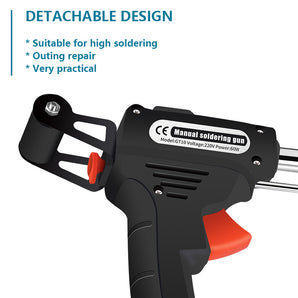 Tilswall Soldering Gun Kit, 60W Automatic Soldering Gun with Ceramic Heater