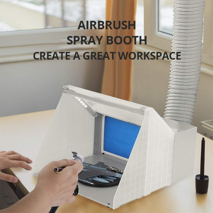 Portable Airbrush Paint Spray Booth Kit for Model Craft Toy Part
