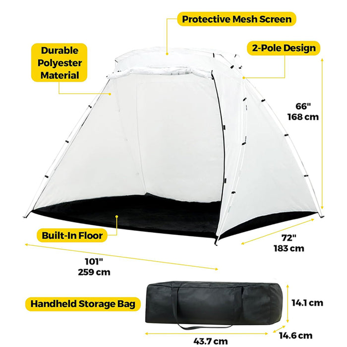 Tilswall Paint Booth for DIY Spray Painting with Built-in Floor & Windproof Hooks