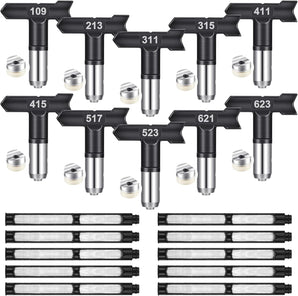 Tilswall 10 pcs Spray Tips Airless Paint Sprayer Nozzle Tip