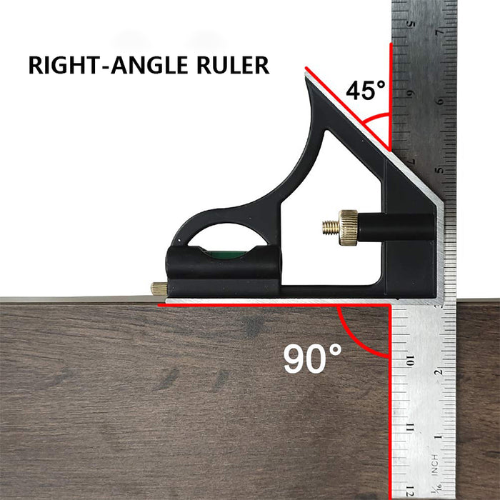 Adjustable Sliding Combination Square Ruler