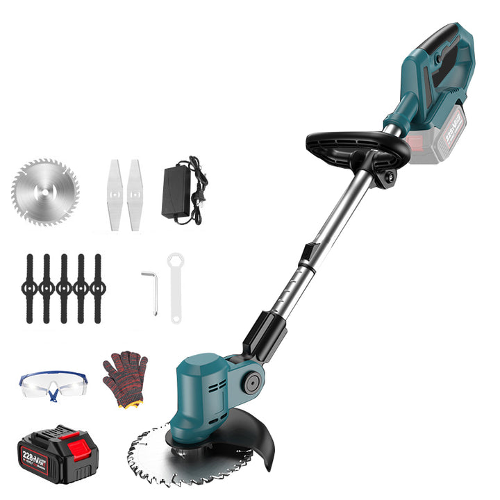Tilswall Electric Weed Eater, 21V 6'' Grass Trimmer with 90° Adjustable Head