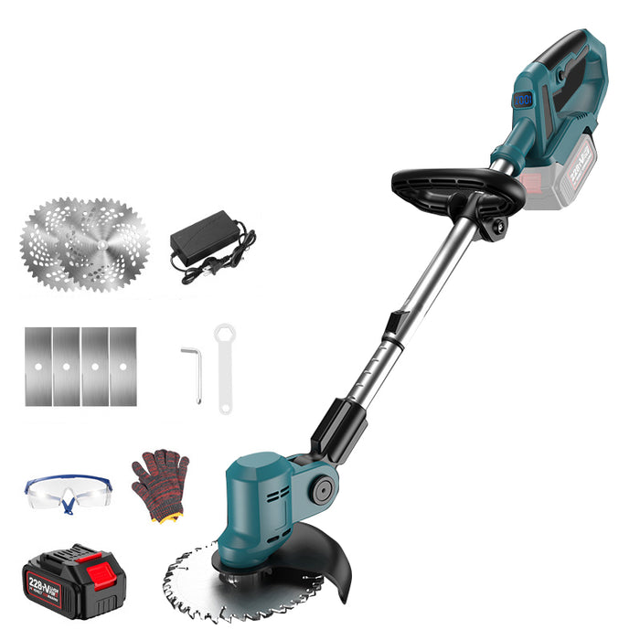 9 Inch Digital Cordless String Trimmer, Retractable Home Weed Eater Cutter