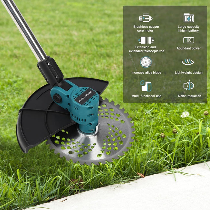 Tilswall String Trimmer, 9 Inch Digital Cordless Retractable Home Weed Eater Cutter