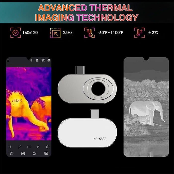 Thermal Camera for Smartphone 160x120 IR/25HZ Infrared Thermal Imager