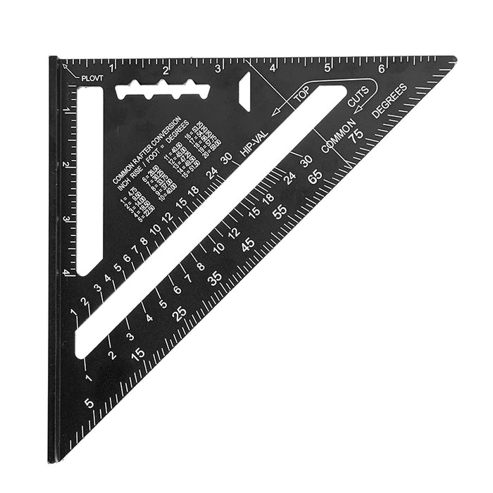 Aluminum 12inch & 7inch Rafter Square Carpenter Set Measuring Layout Tool for Woodworking and Carpentry
