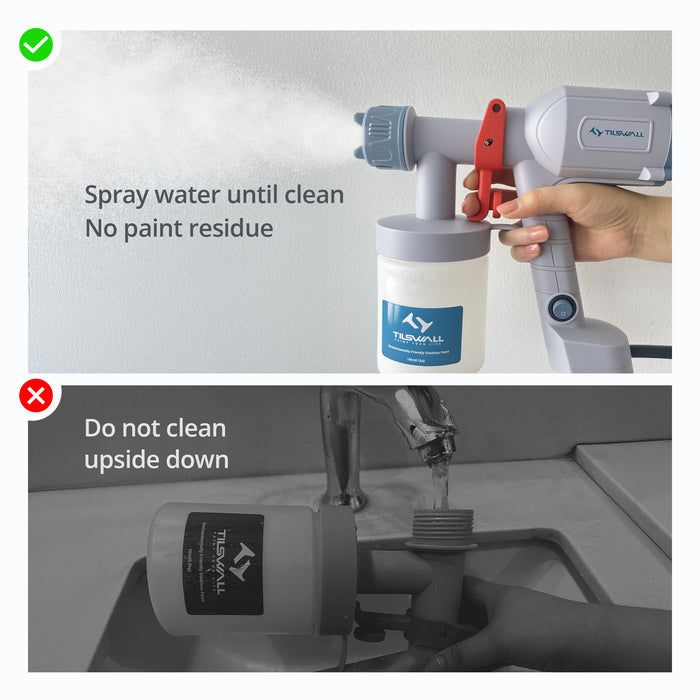 Tilswall HVLP Paint Sprayer, Ultra-Light Electric Spray Gun