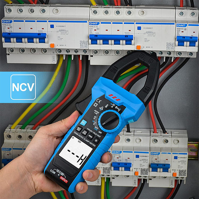 Tilswall Digital Clamp Meter, Volt Meter Auto-ranging Measures AC/DC Amp Clamp