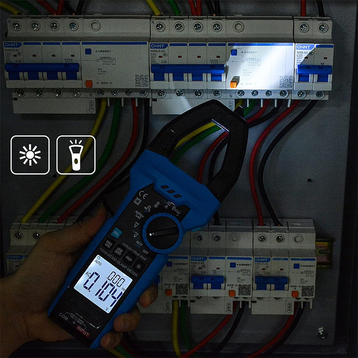 Tilswall Digital Clamp Meter, Volt Meter Auto-ranging Measures AC/DC Amp Clamp
