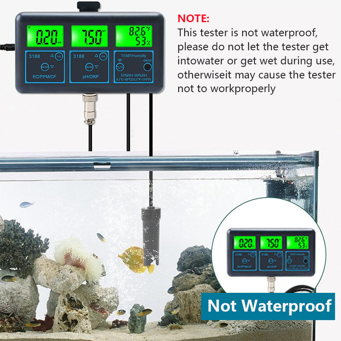 Tilswall WiFi 7in1 Water Quality Tester Multi-Parameter Water Analyzer