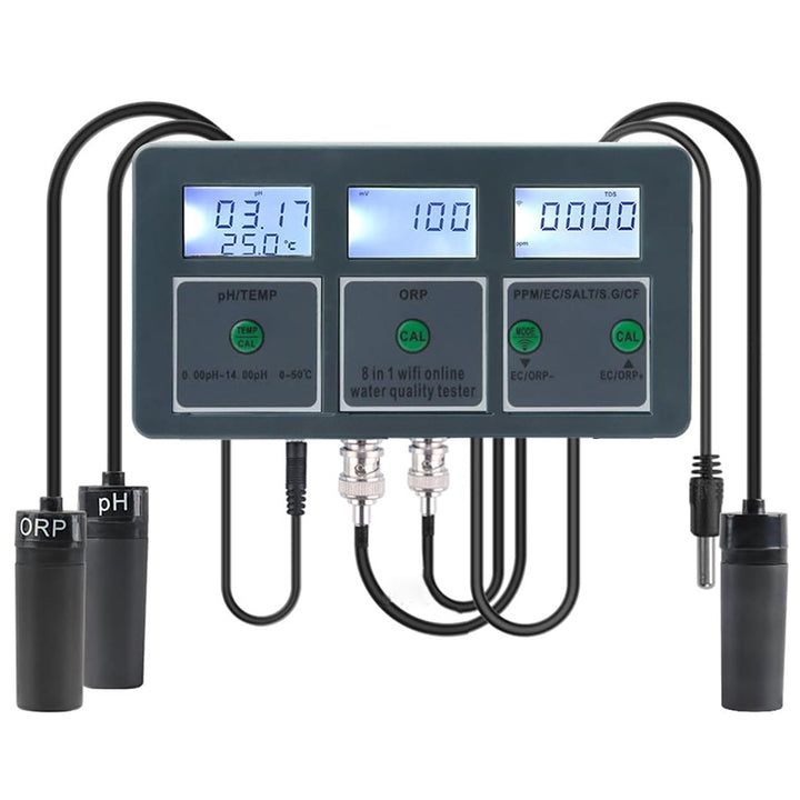 Tilswall Water Quality Tester, 8 in 1 Water Quality Detector