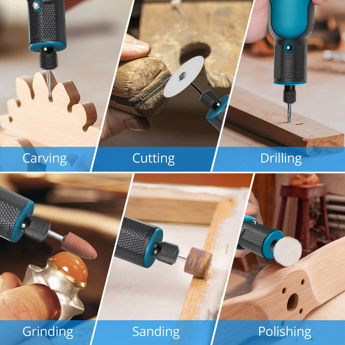 Tilswall 8V Cordless Rotary Tool, 5-Speed Power Rotary Tool