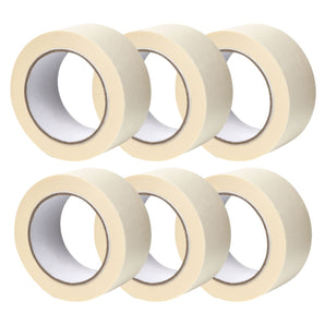 Tilswall Masking Tape, 25/50mm x 50m, for Painting, Decorating and DIY, 6 Rolls