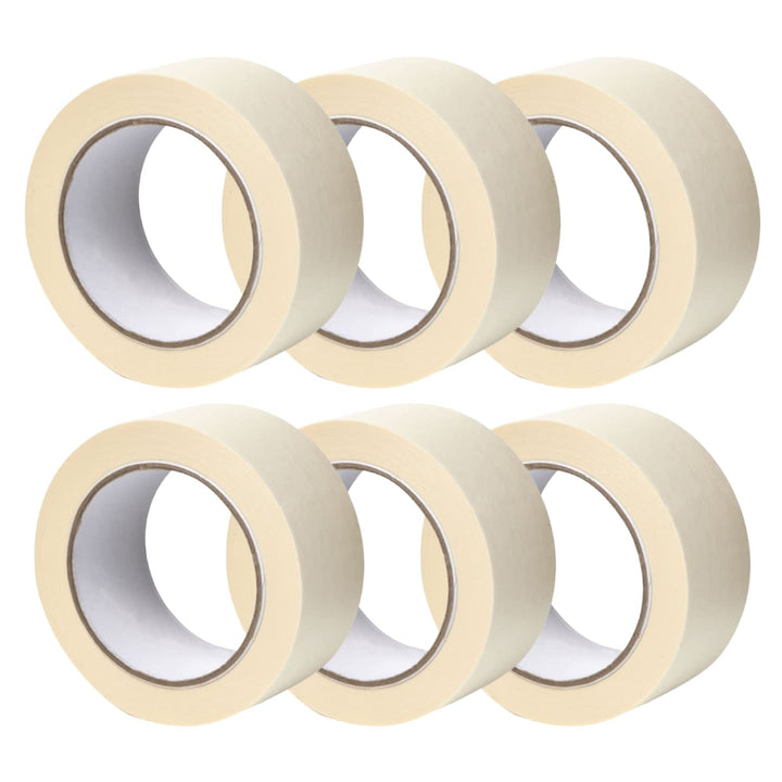 Tilswall Masking Tape, 25/50mm x 50m, for Painting, Decorating and DIY, 6 Rolls