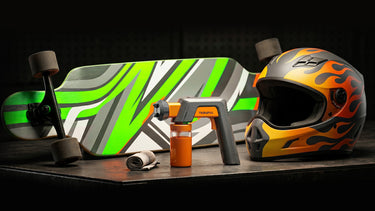 paint sprayer for skateboards, bikes, and sports gear
