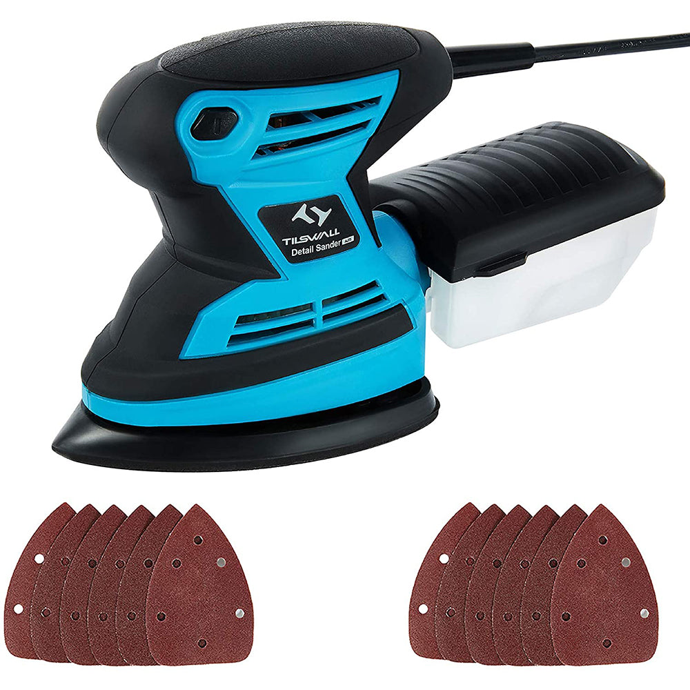 Pointer Sander Mouse Sander 200w with 12pcs Sanding Pads — Tilswall