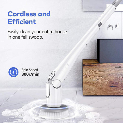 Tilswall M4L Lightweight Short-Handle Electric Spin Scrubber