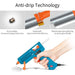 hot glue gun anti-drip technology