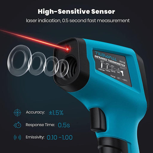 Non-contact Infrared Thermometer Accuracy Temperature Gun — Tilswall