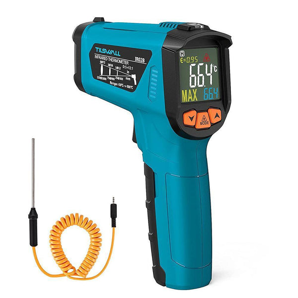 Solo Stove Infrared Thermometer, No Touch, Laser, Digital Temperature Gun with Display, For Cooking and BBQ, Temp Range -26°F to 1022°F Solo Stove Infrared Thermometer, No Touch, Laser, Digital Temperature Gun with Display, For Cooking and BBQ, Temp Range -26°F to 1022°F
