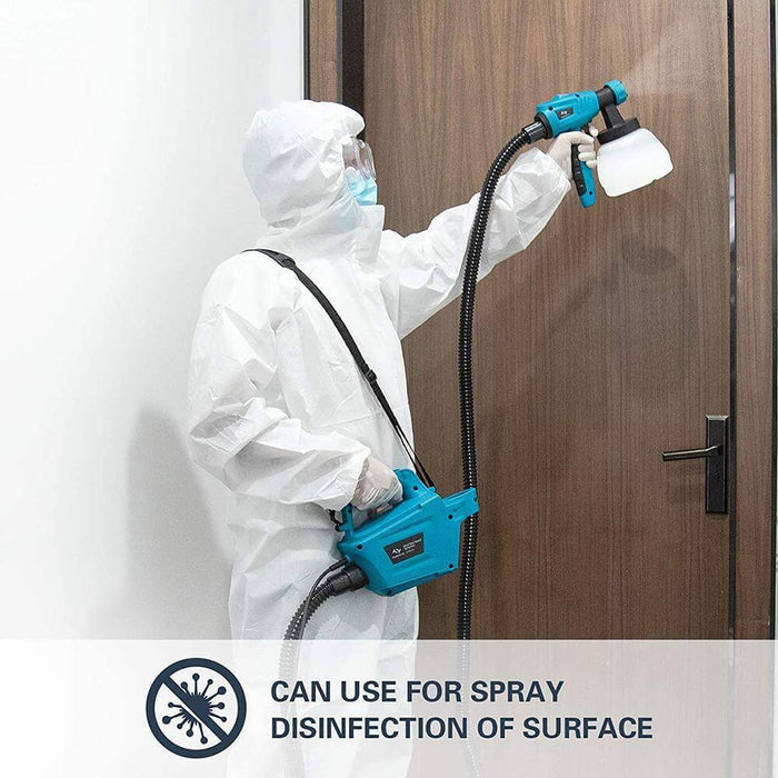 spraying doors with an HVLP paint sprayer