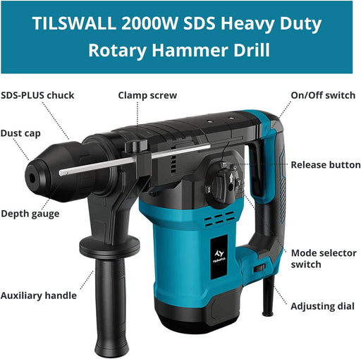 structure of the rotary hammer drill